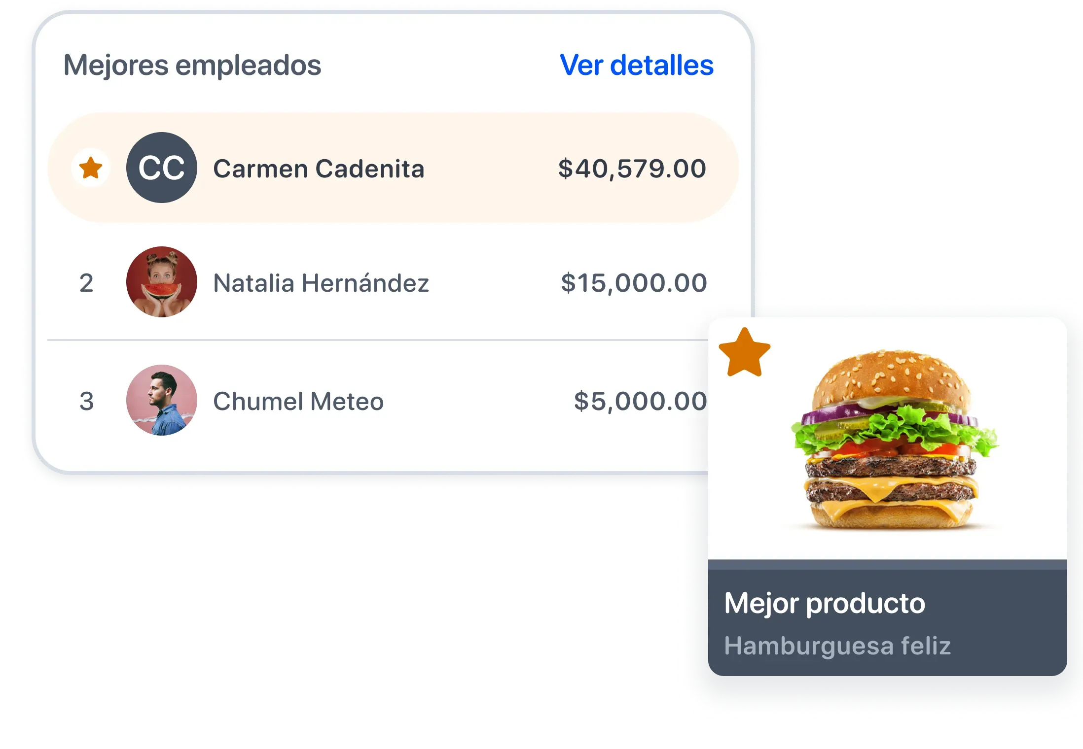View of the Yimi app showing the customer report