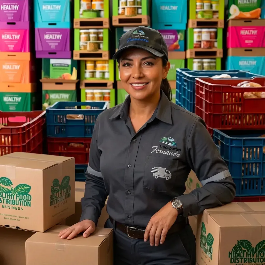 A delivery driver handing off an order using the Yimi app